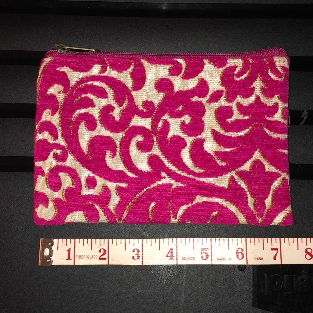 2 NEW Moroccan tapestry artisan zipper clutch bags
